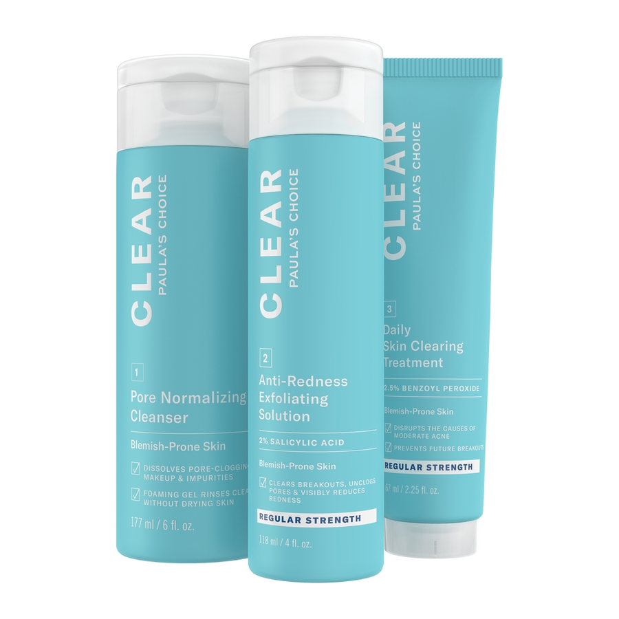 kit de produse pentru acnee clear cu concentrație normală