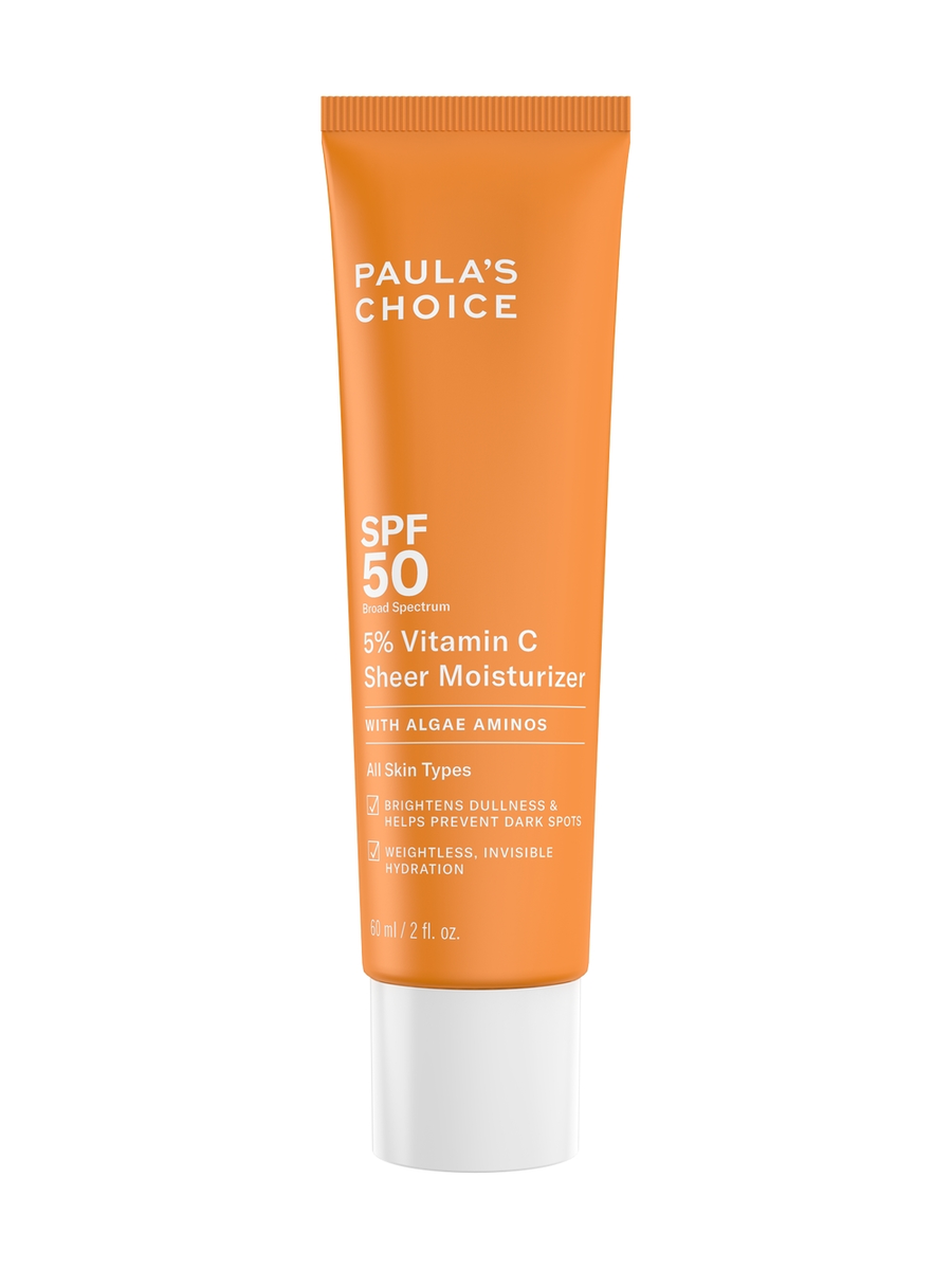 cremă hidratantă transparentă cu 5 vitamina c spf 50