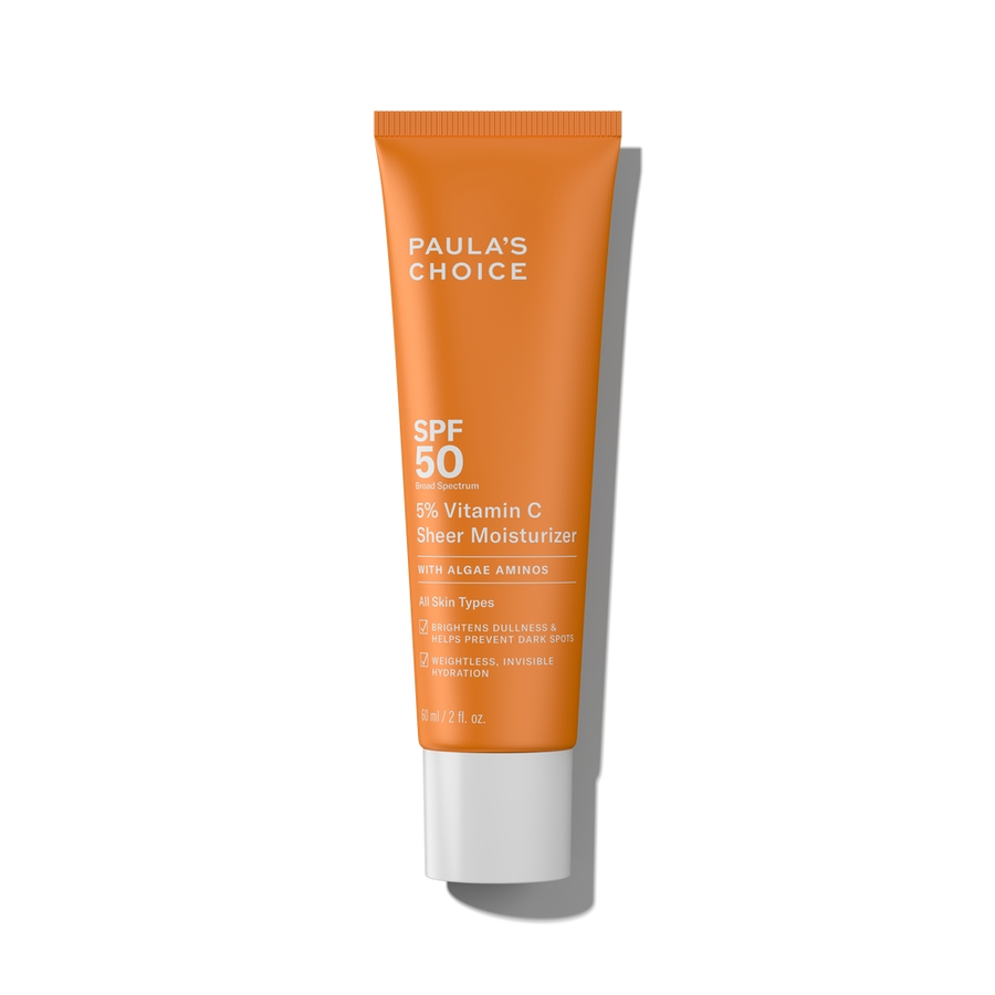 cremă hidratantă transparentă cu 5 vitamina c spf 50