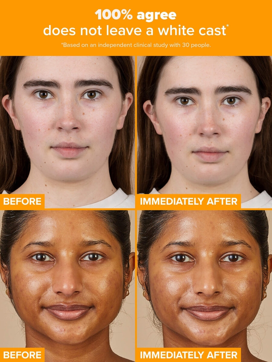 cremă hidratantă transparentă cu 5 vitamina c spf 50