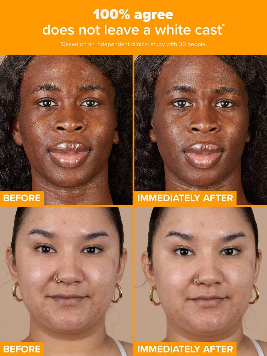 cremă hidratantă transparentă cu 5 vitamina c spf 50
